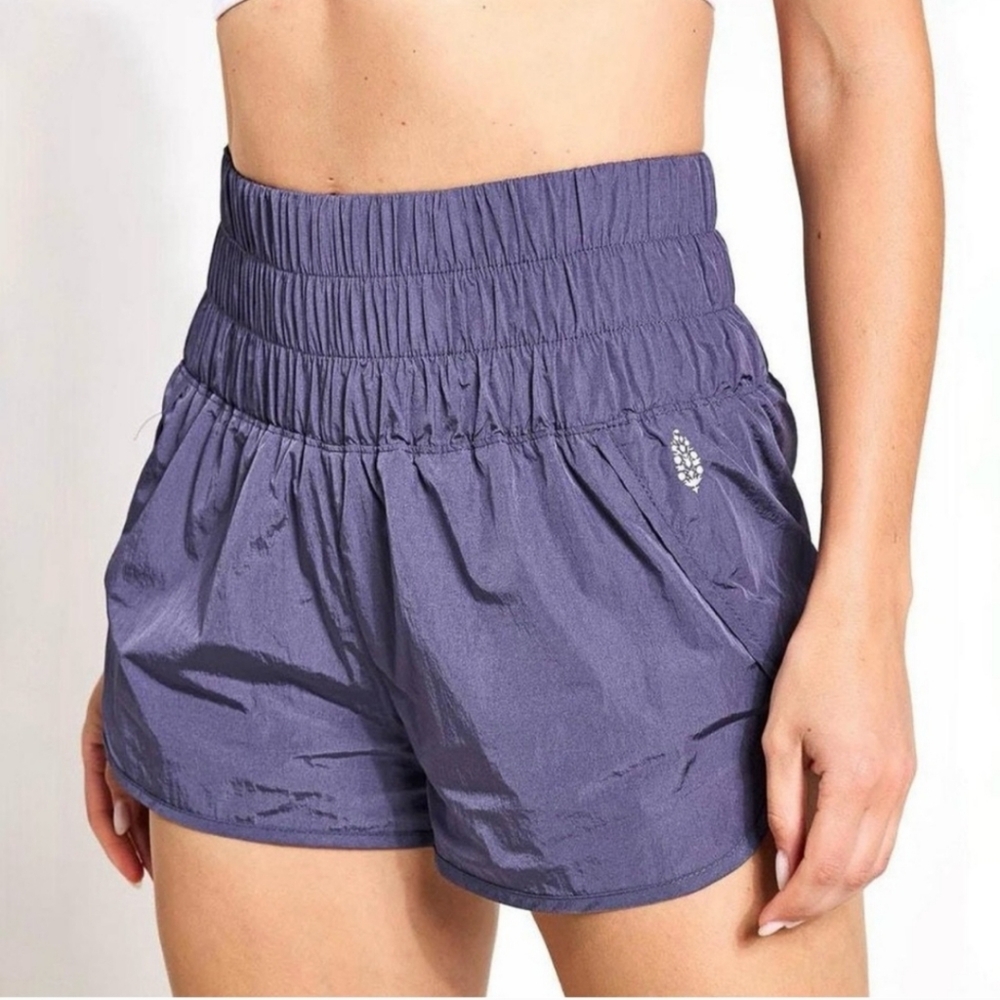 FP Movement by Free People High Waist Athletic Shorts in Purple
